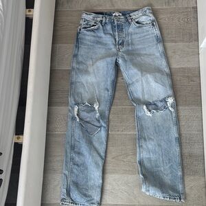 Redone Light Blue Distressed Jeans